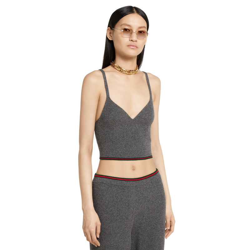 Rib felted wool top with Web 3