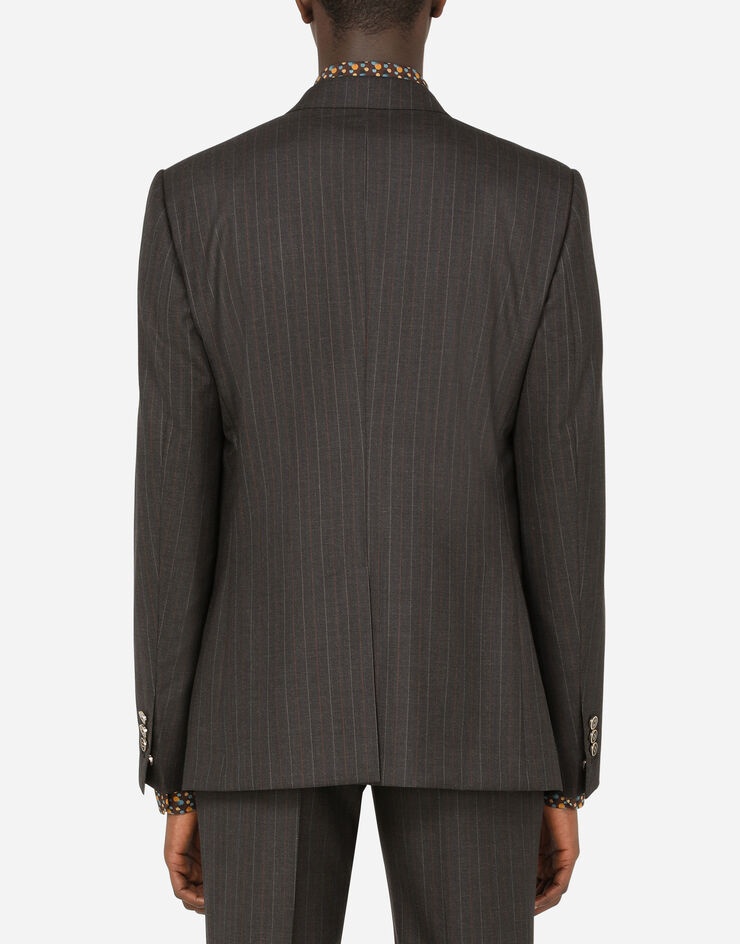 Pinstripe wool Martini-fit suit - 5