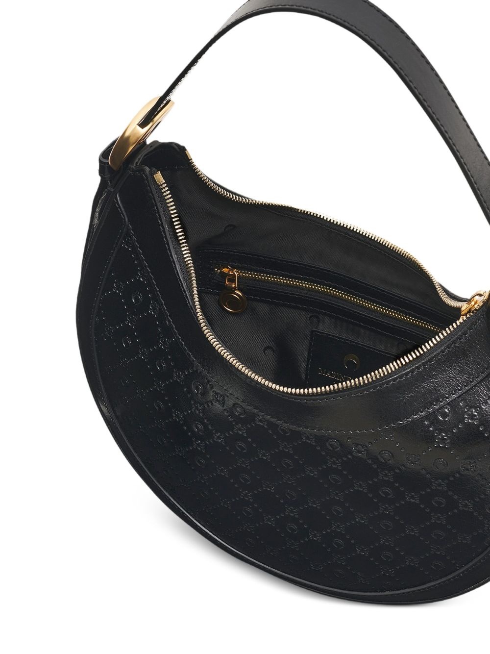monogram-embossed shoulder bag - 4