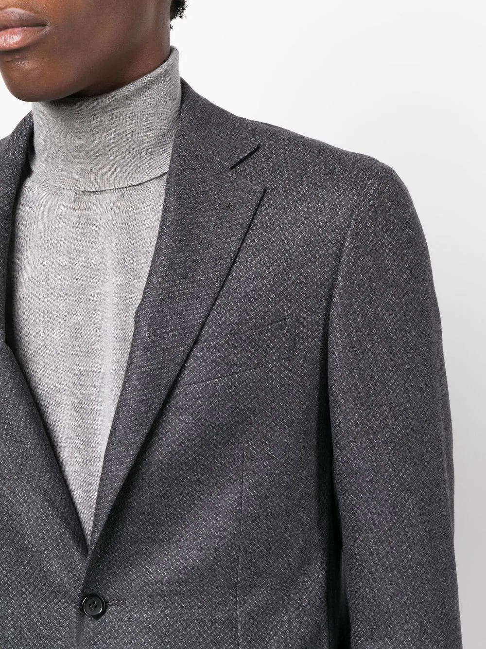 single-breasted wool blazer - 5