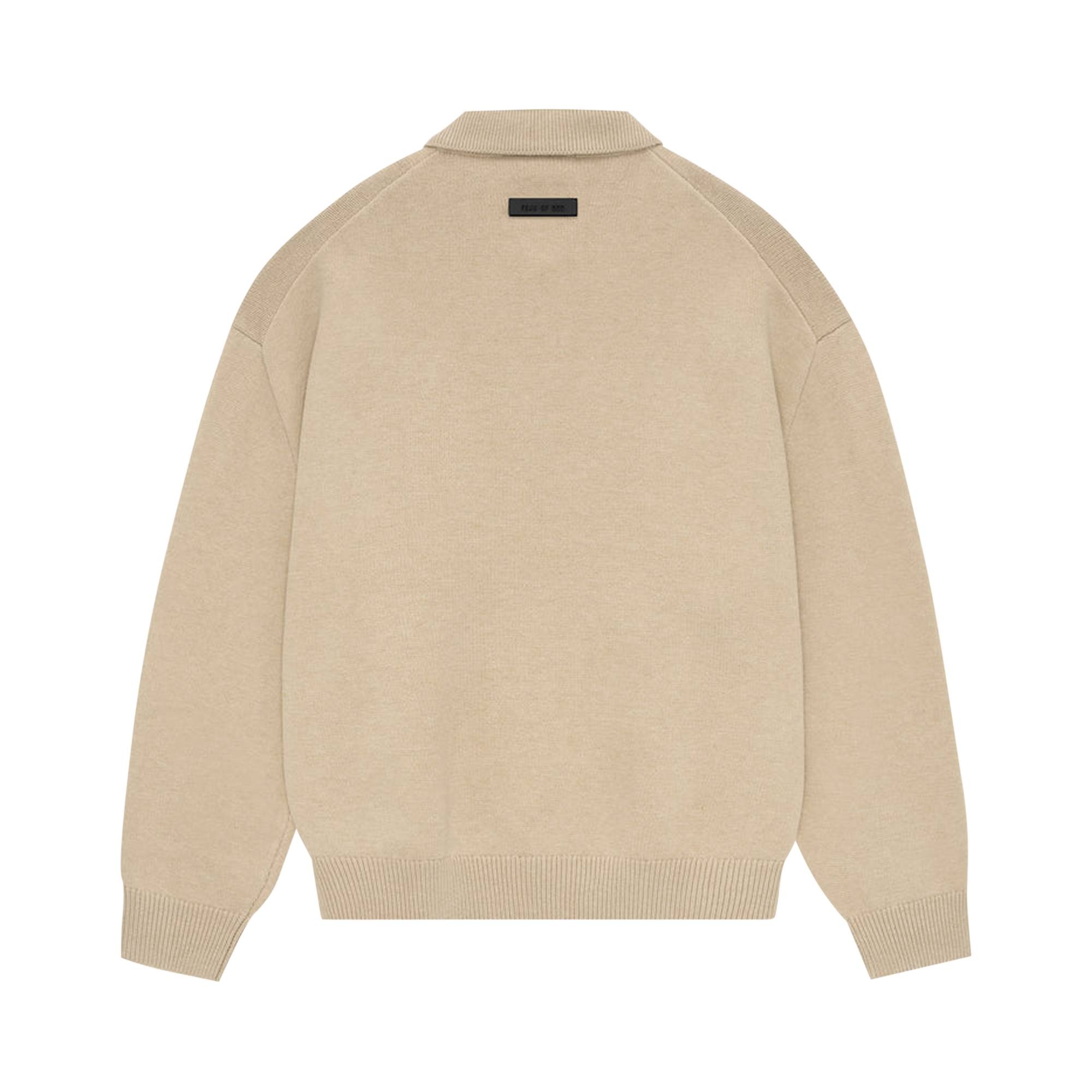 Fear of God Essentials Knit Polo 'Gold Heather' - 2