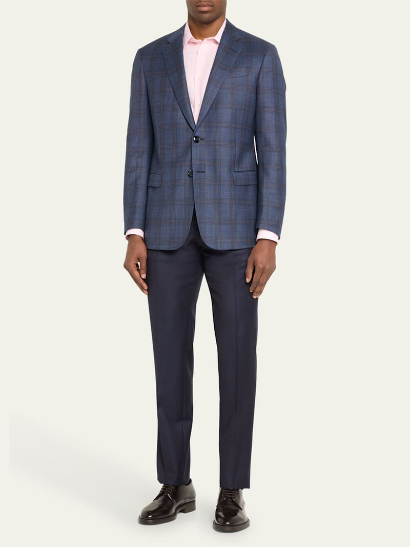 GIORGIO ARMANI Men's Windowpane Plaid Sport Coat outlook