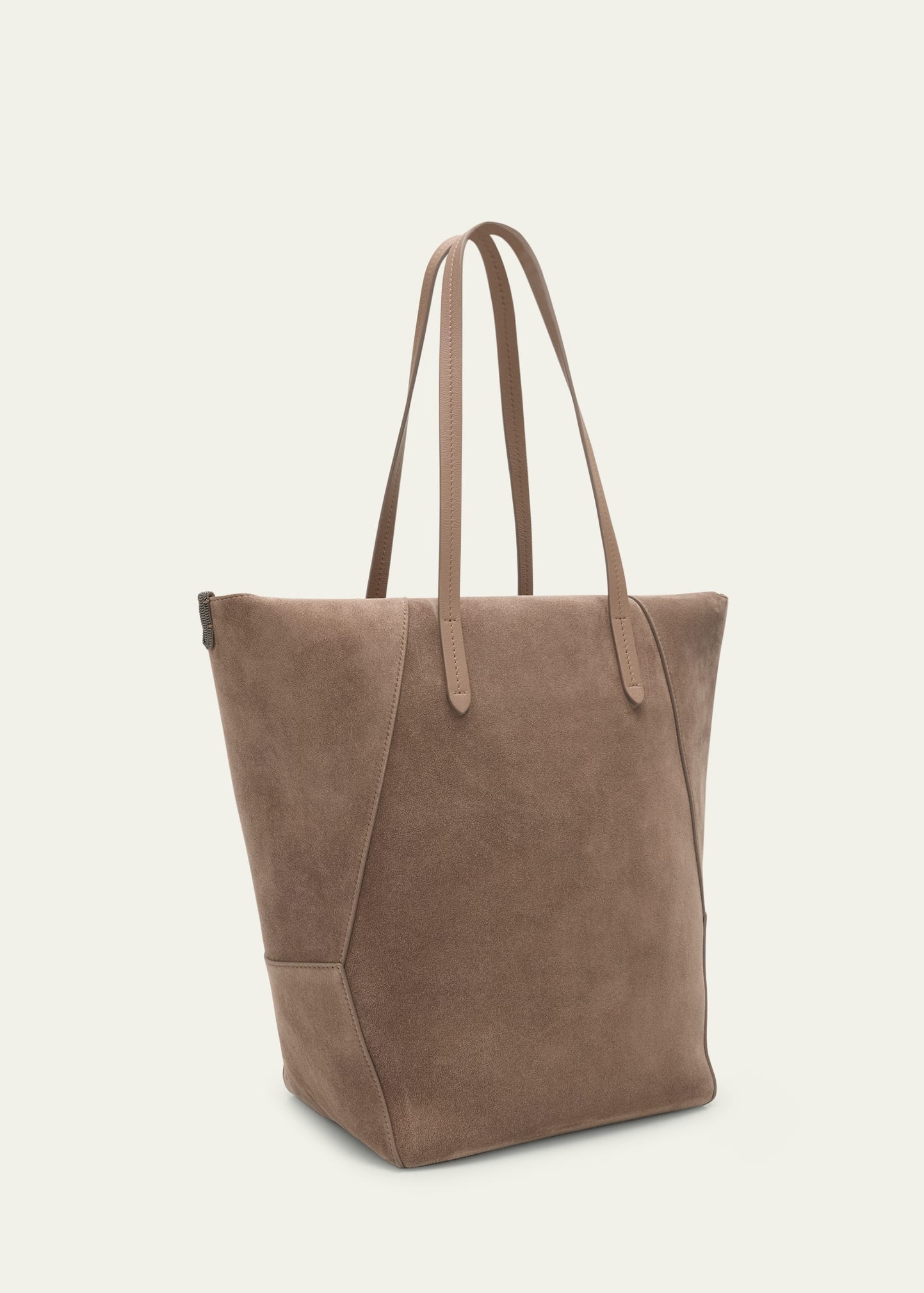 Duo East-West Suede Tote Bag - 3