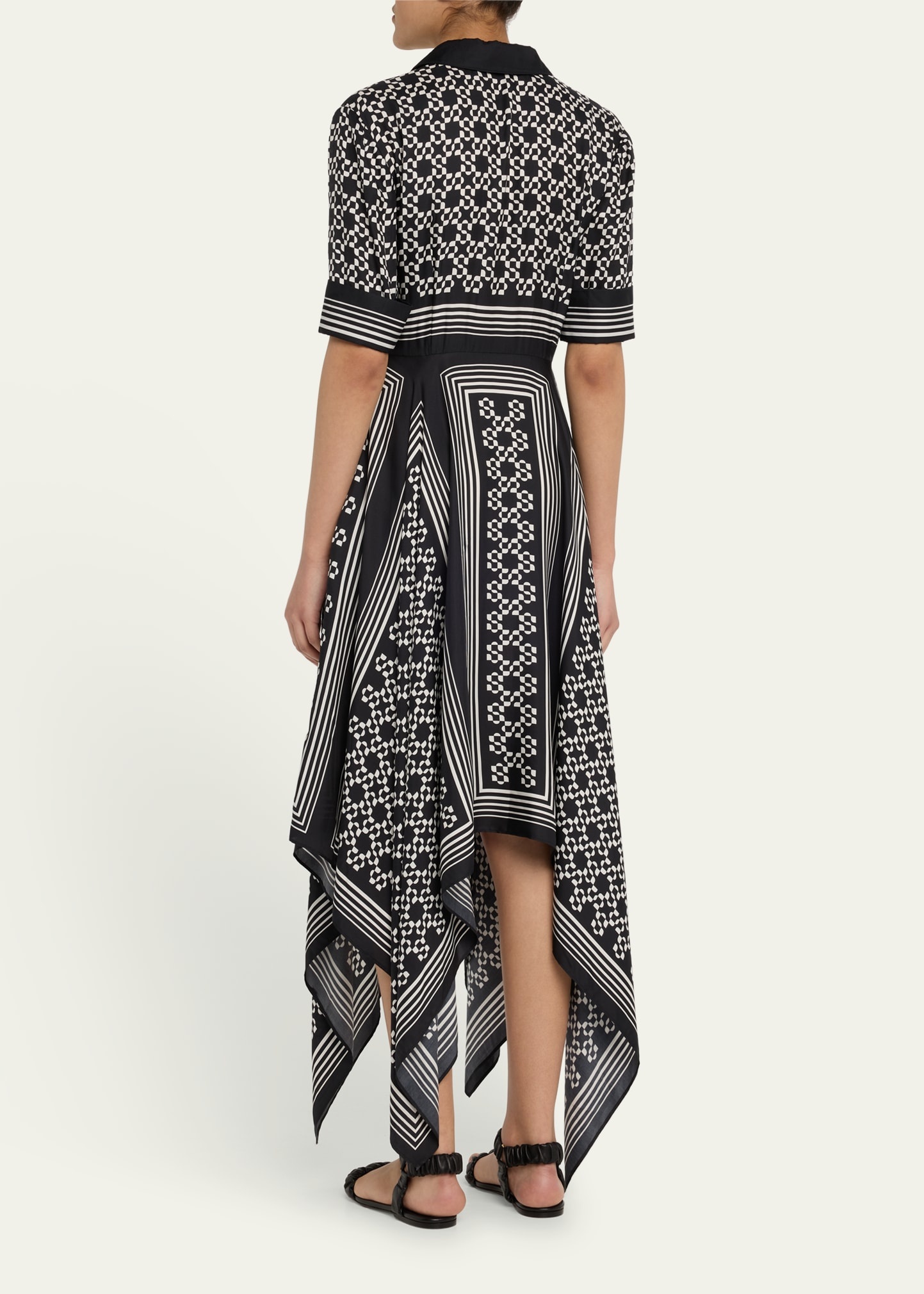 Abrielle Handkerchief Midi Dress - 3