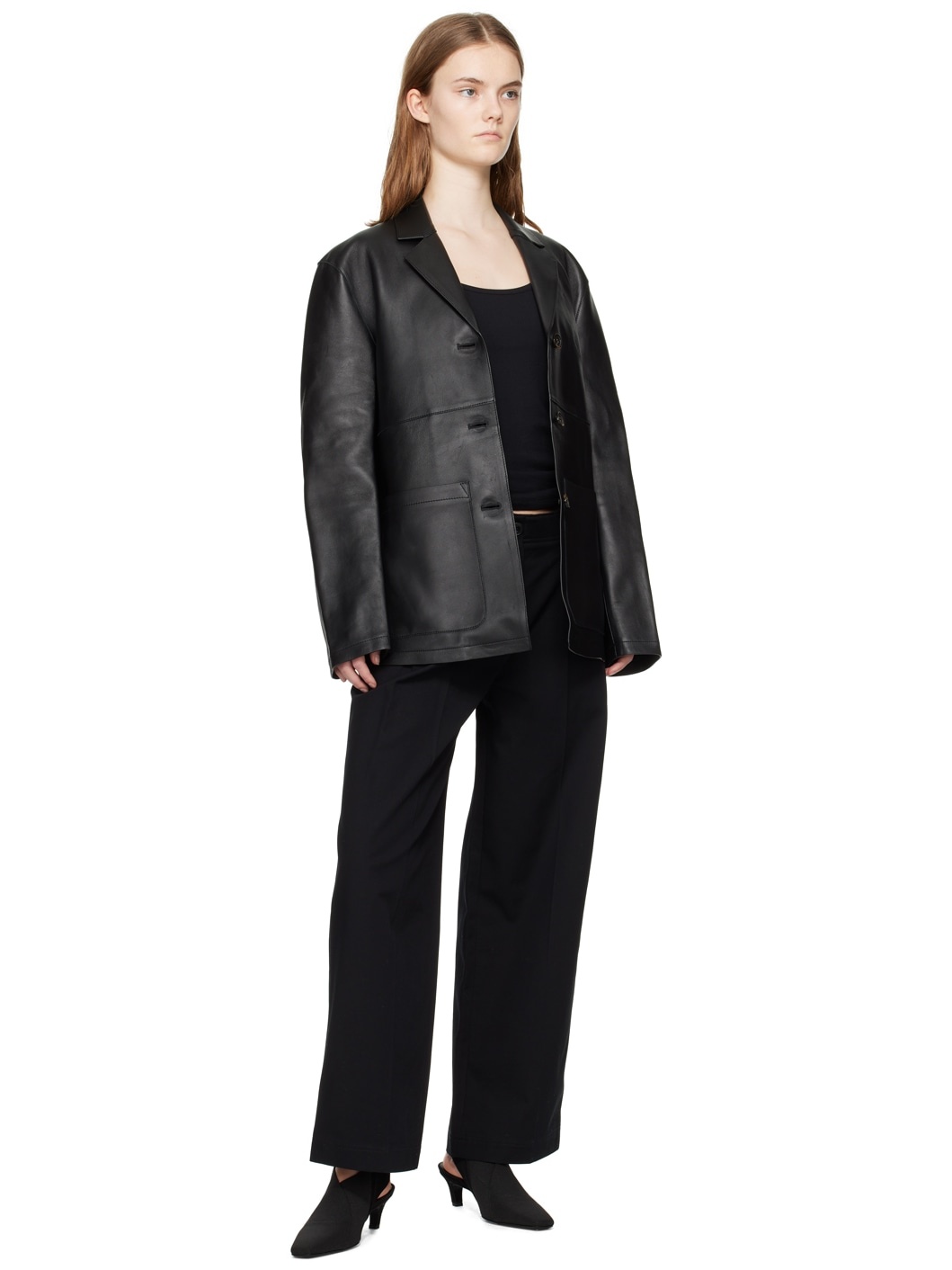 Black Relaxed Trousers - 4