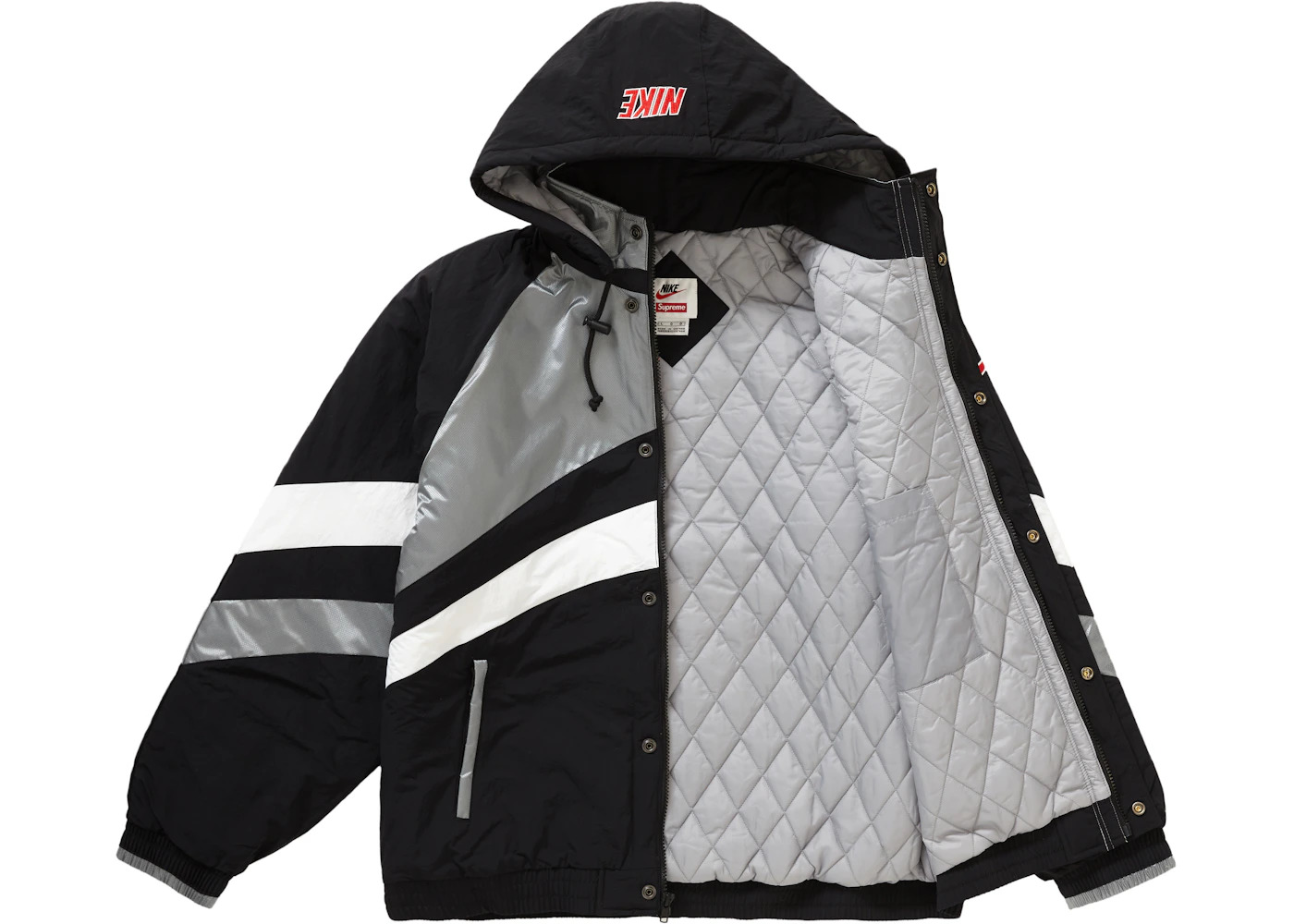 Supreme Nike Hooded Sport Jacket Silver - 2