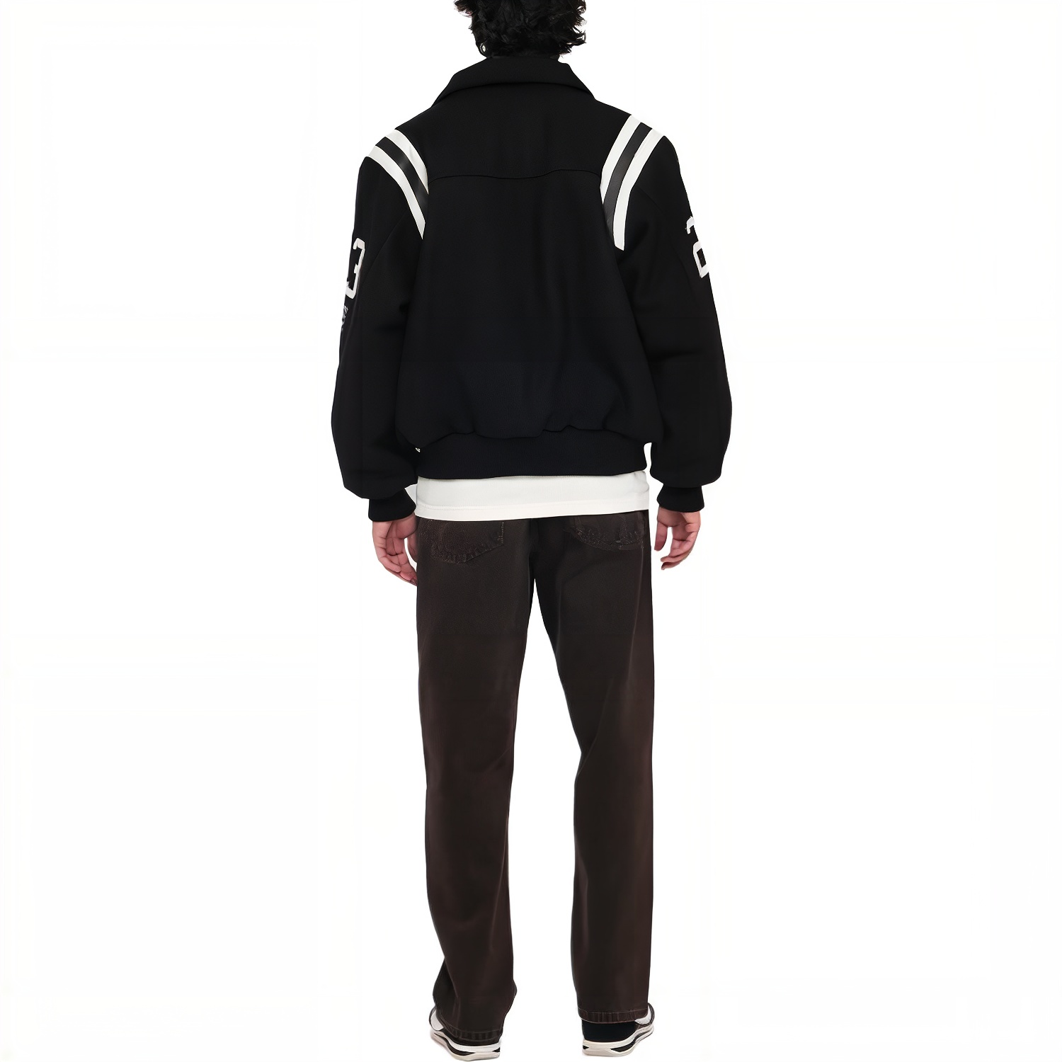 Stussy 80 Wool Varsity Jacket 'Black' 115713 - 4