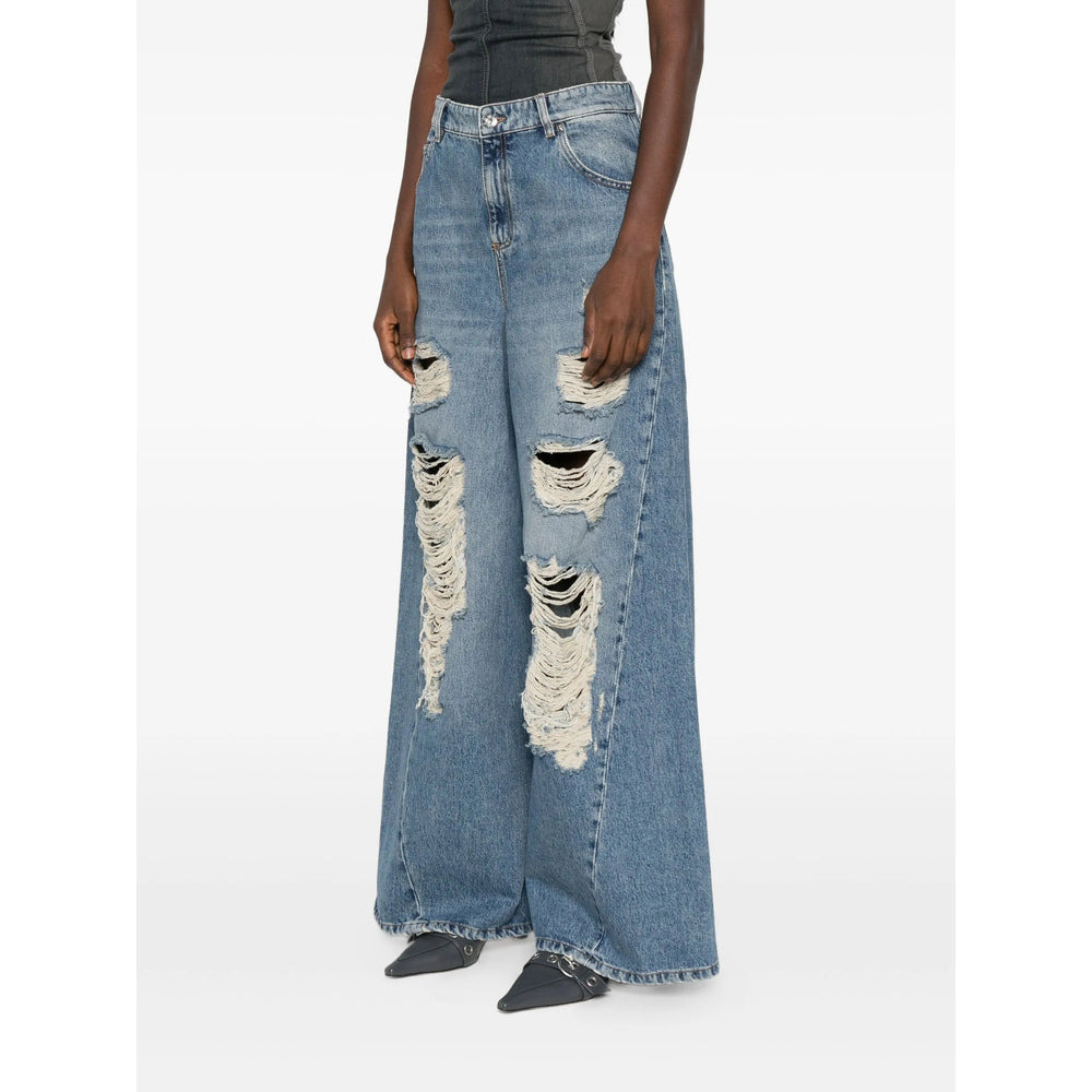 Blumarine Blue Denim - Wide-Leg Jeans Women - 4