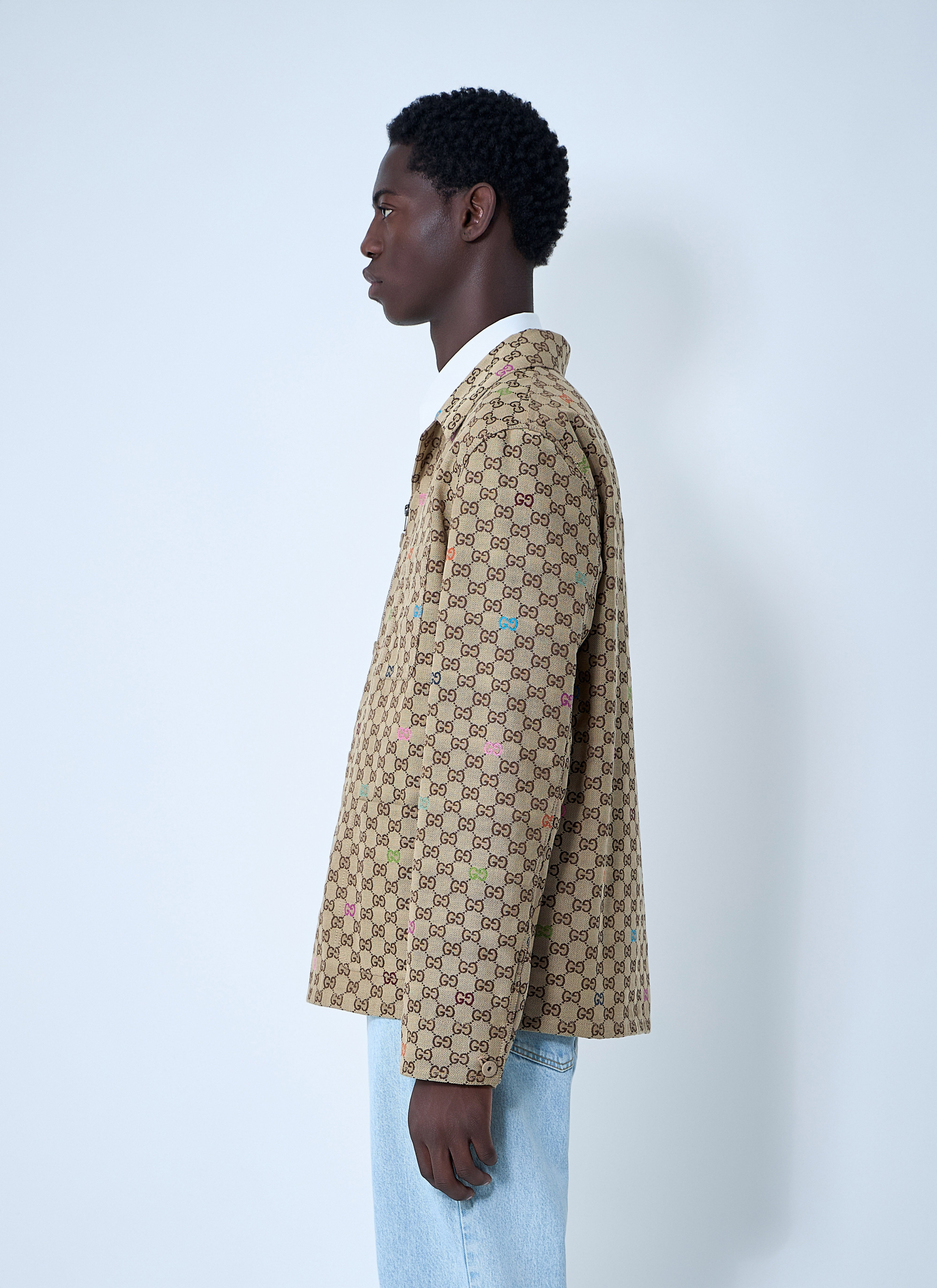 Gucci Men Gg Canvas Jacket - 3