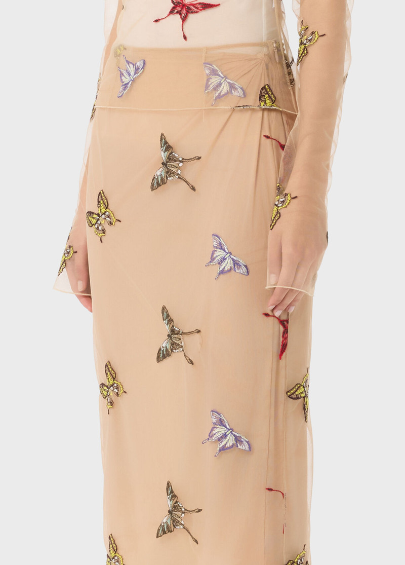 MIDI TULLE SKIRT WITH EMBROIDERY 4