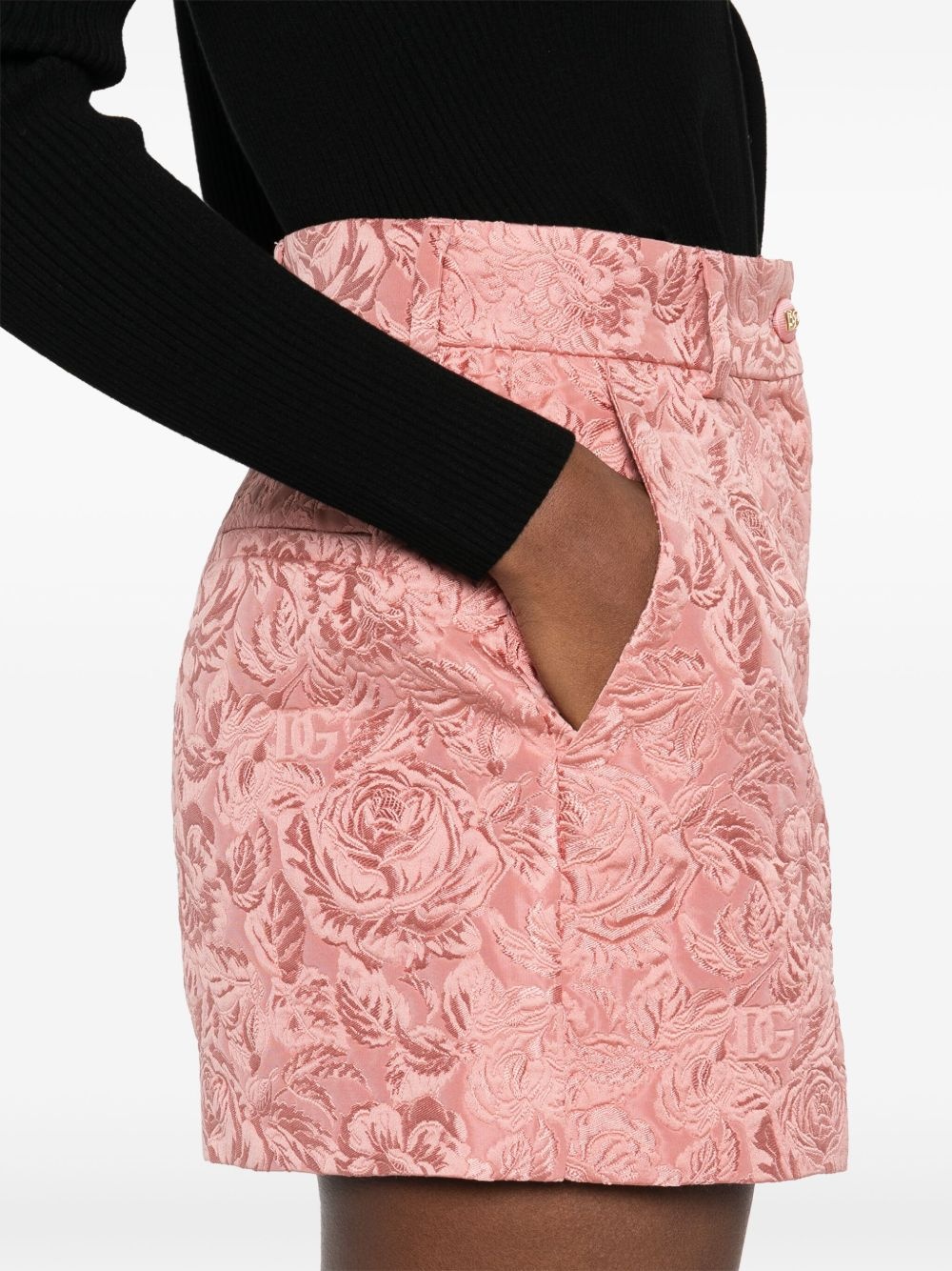 cloqué-effect shorts - 5