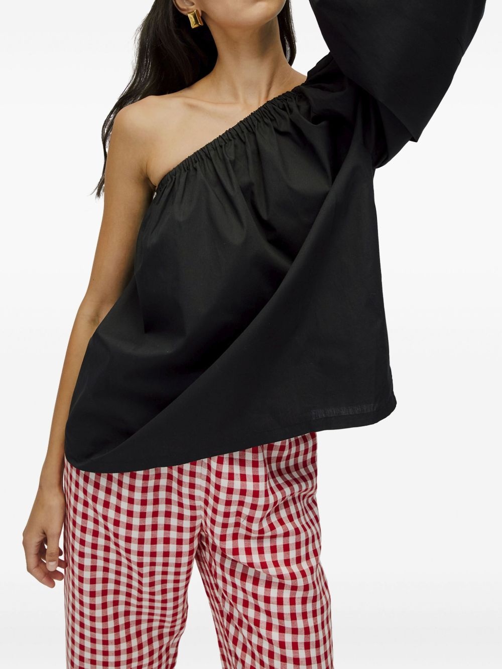 one-shoulder blouse - 5