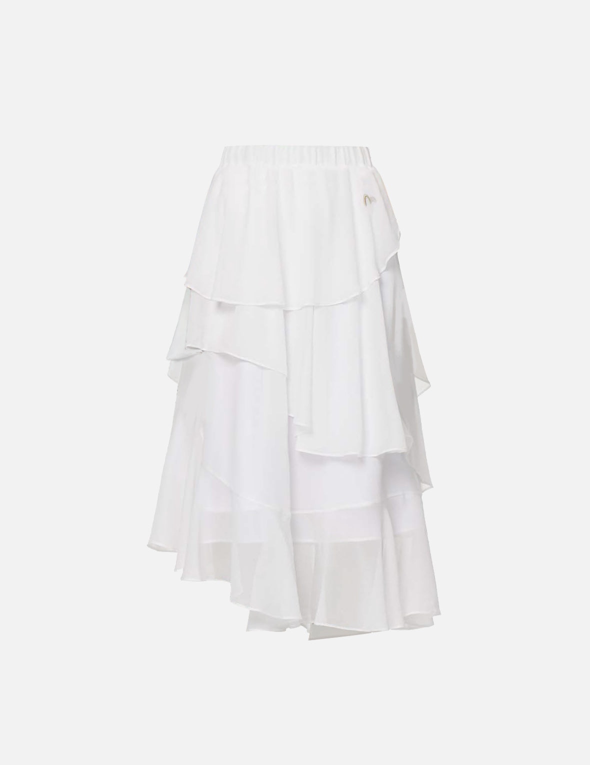 Asymmetric Layered Skirt - 9