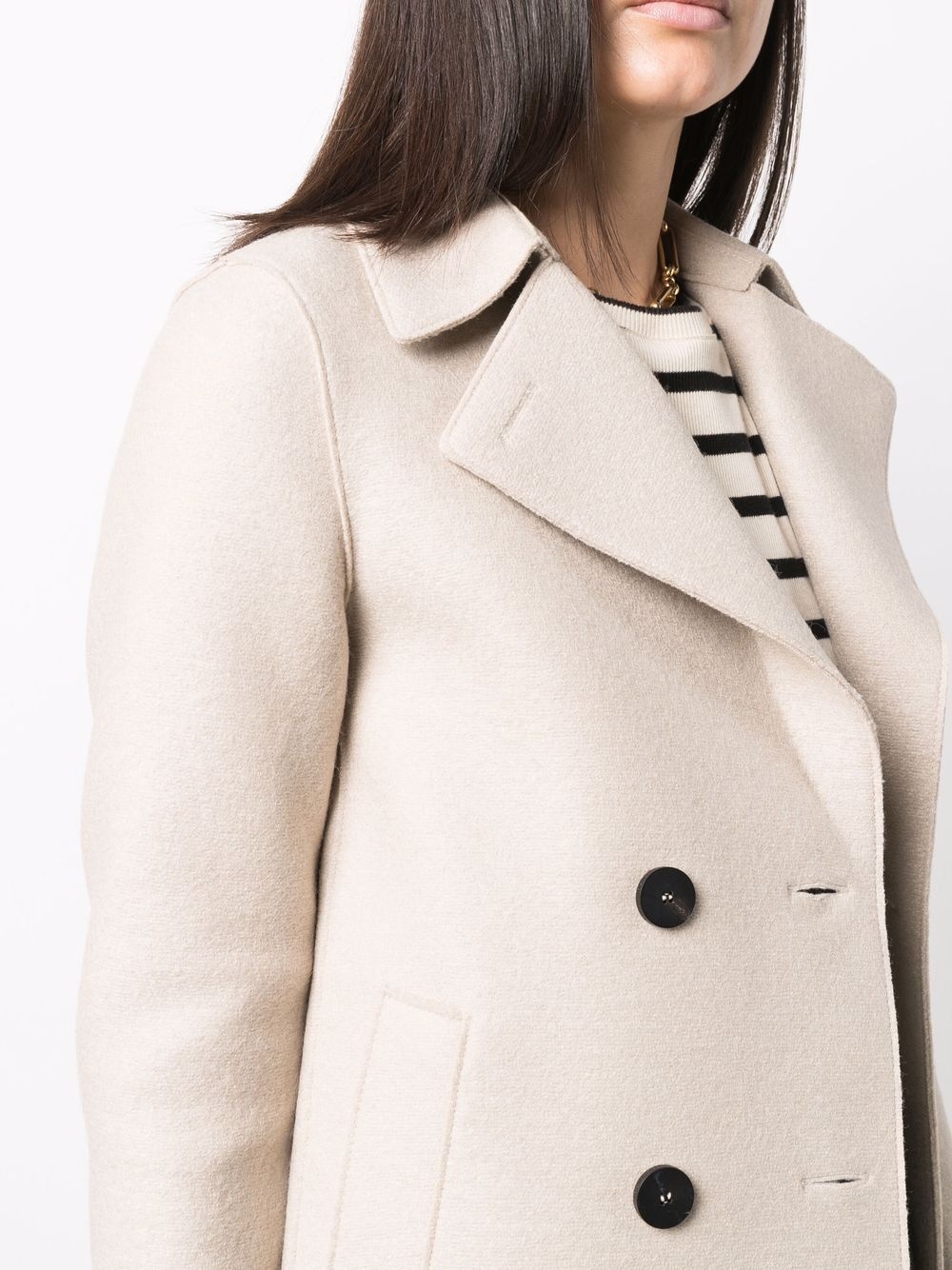 double-breasted fitted jacket - 5