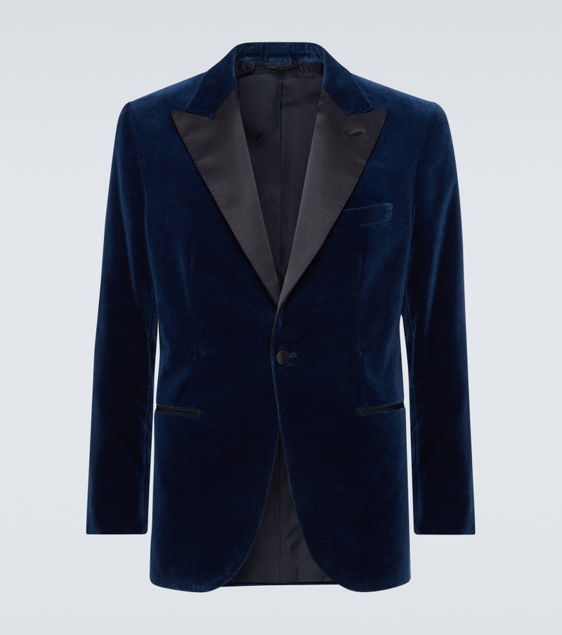 Brioni Satin-Trimmed Cotton-Velvet Tuxedo Jacket outlook