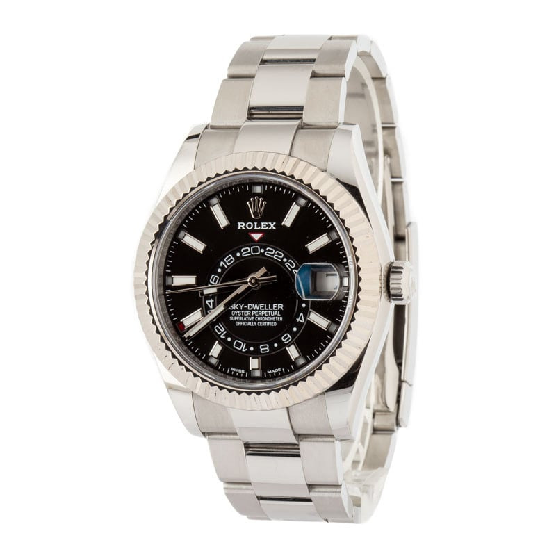 Pre-owned Rolex Sky-Dweller Ref 326934 Black Dial - 2
