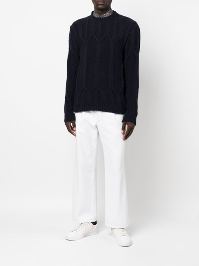 Etro multi-knit wool-cashmere jumper outlook