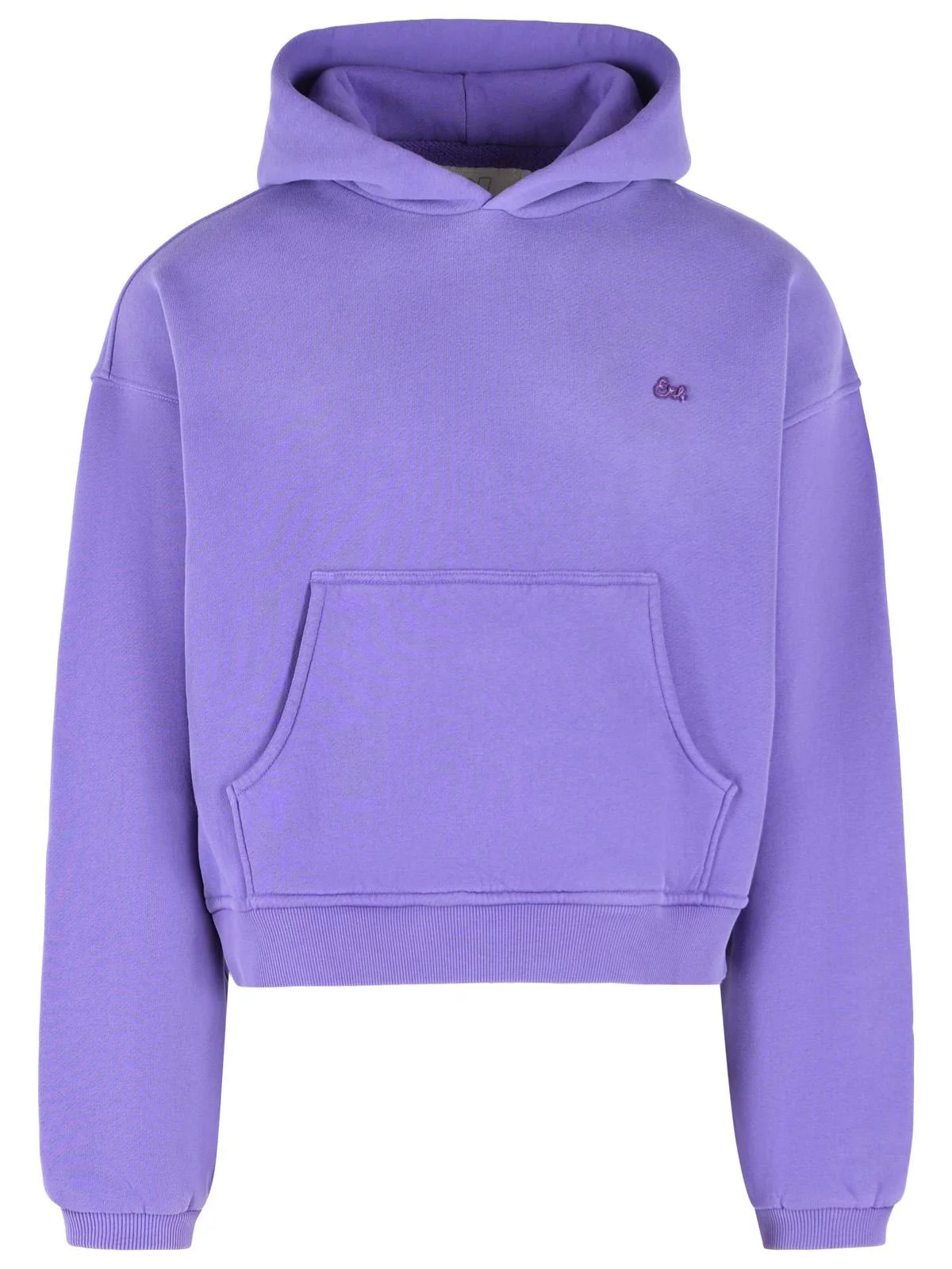 Erl Cotton Sweatshirt Violet Men - 1