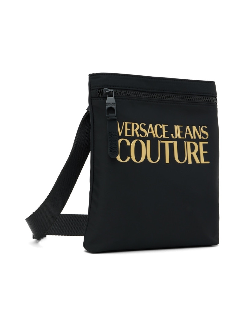 VERSACE JEANS COUTURE Black Logo Couture Bag outlook