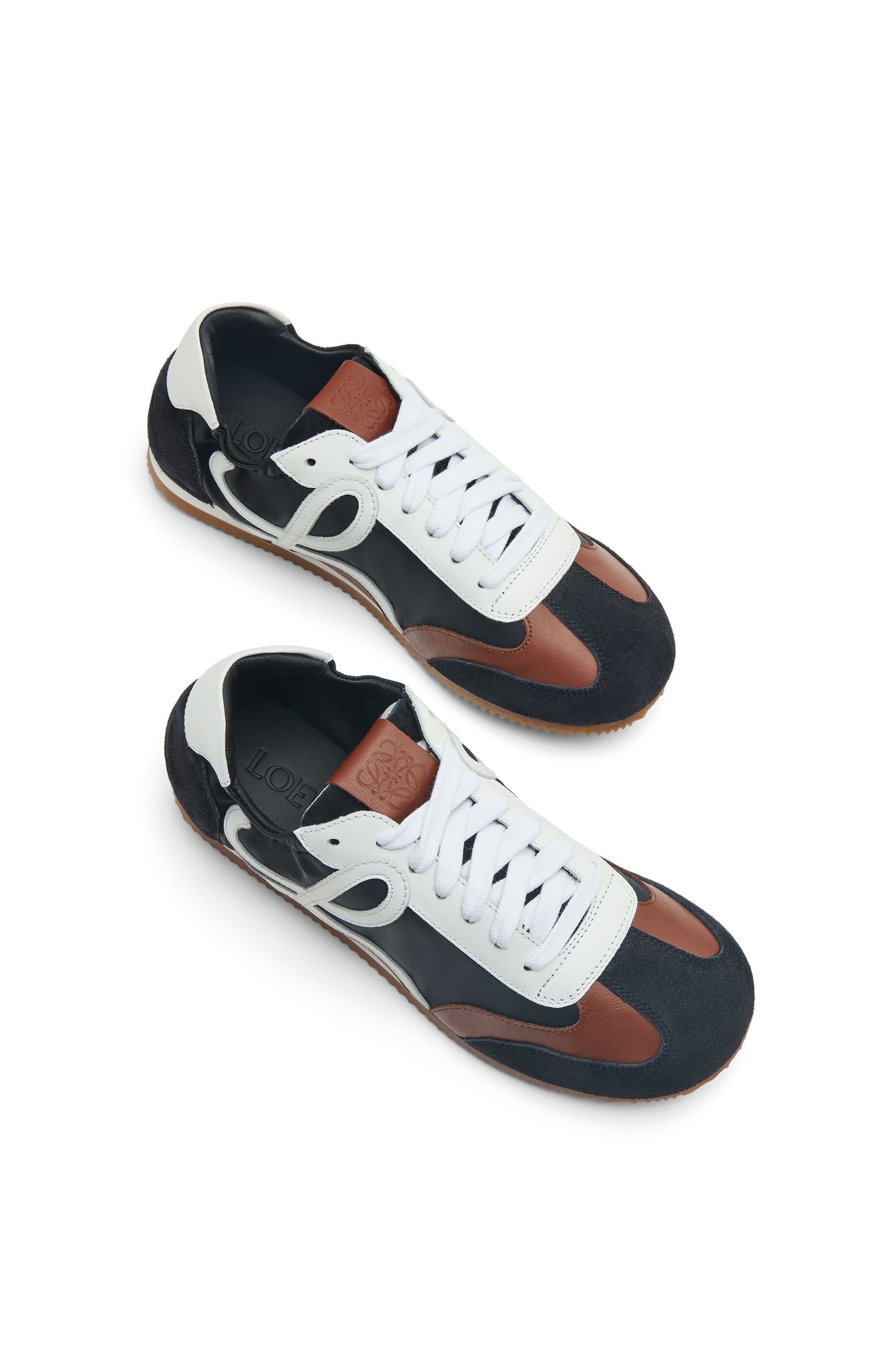 Ballet Runner in nylon and calfskin - 3
