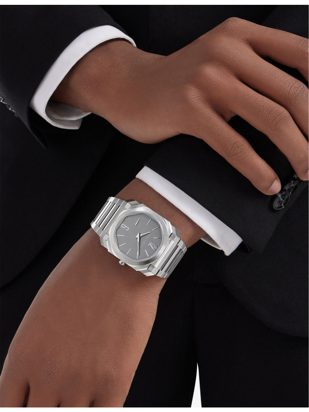 BGO40C14PSSXTAUTO Octo Finissimo S stainless-steel automatic watch - 6