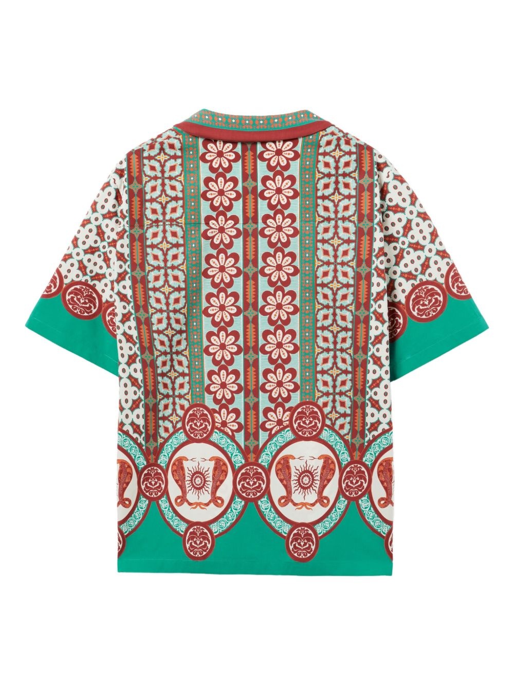 geometric-print patterned shirt - 3