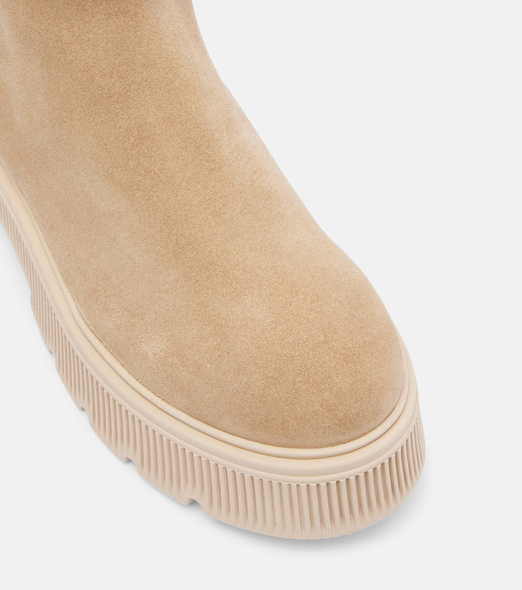 Turin shearling-trimmed suede ankle boots - 5
