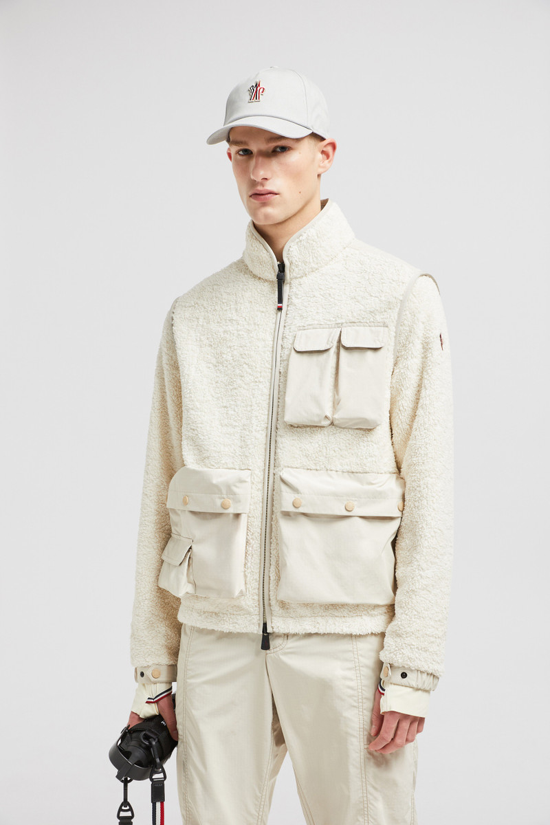 Moncler Grenoble Padded Teddy Zip-Up Sweatshirt outlook