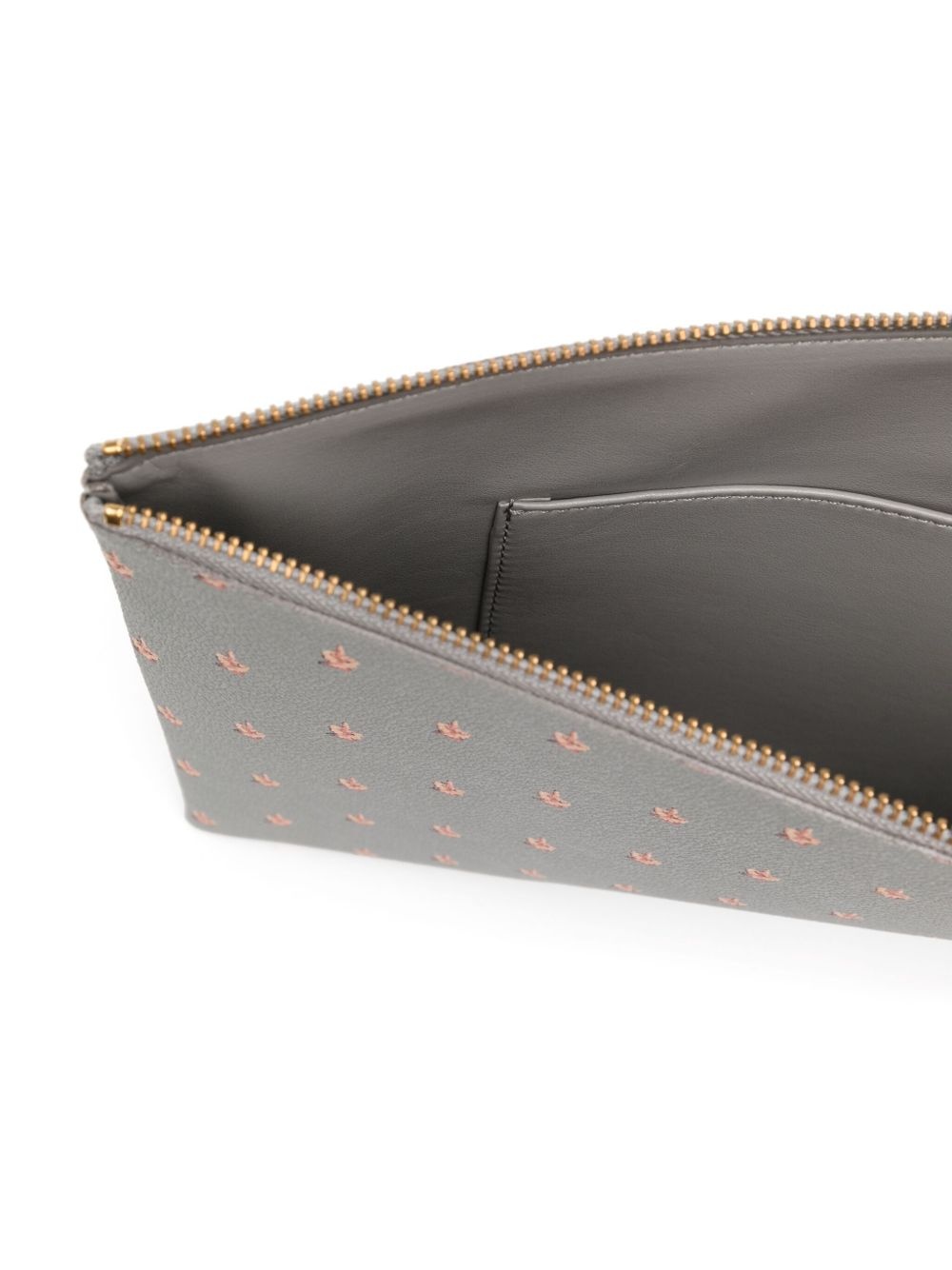 graphic-print clutch bag - 5