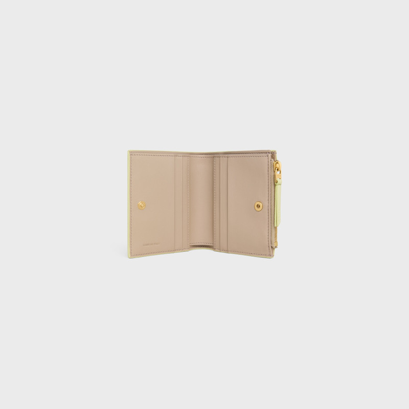 CELINE COMPACT WALLET TRIOMPHE STAMP IN SUPPLE GRAINED CALFSKIN outlook