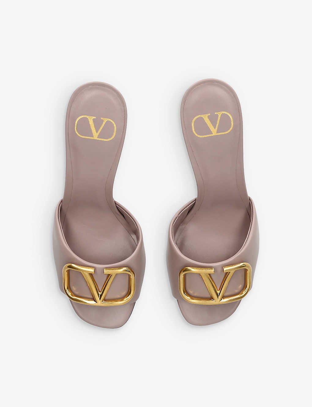 VLogo Signature leather mules - 3