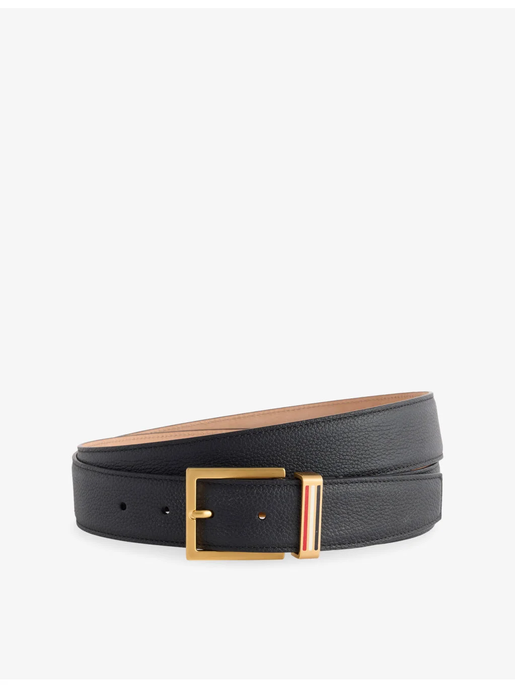 Grained-Leather Belt - 1