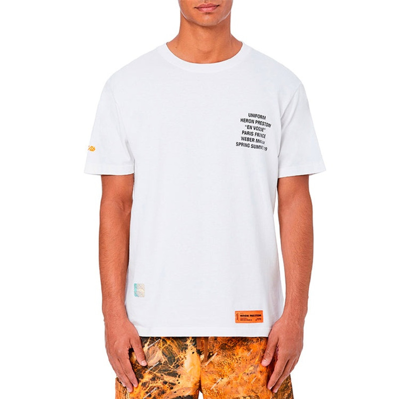 HERON PRESTON Metal Worker T-shirt 'White' HMAA001S196320260188 3