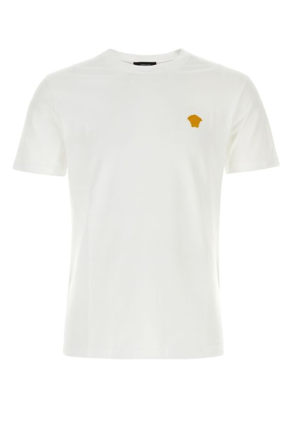 VERSACE White Cotton T-Shirt - 1