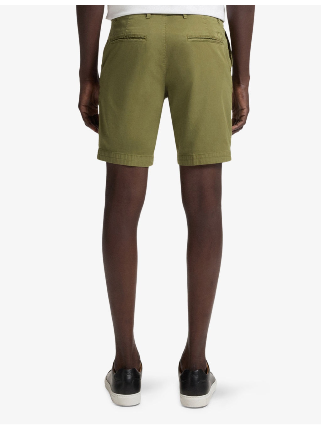 Slip-Pocket Straight-Leg Slim-Fit Stretch-Cotton Shorts - 4