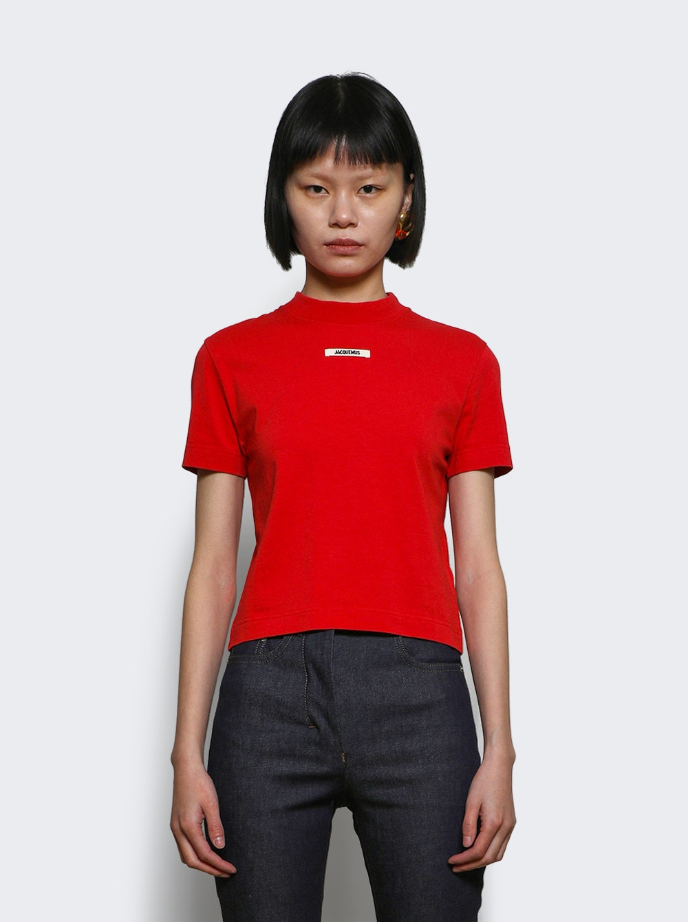 The Gros Grain Logo T-shirt Red - 2