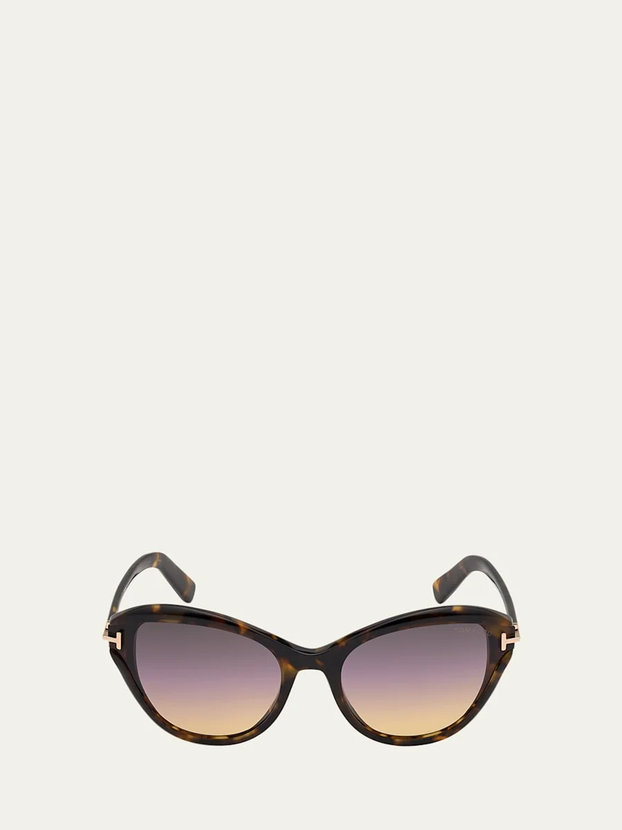 Leigh Acetate Cat-Eye Sunglasses - 1