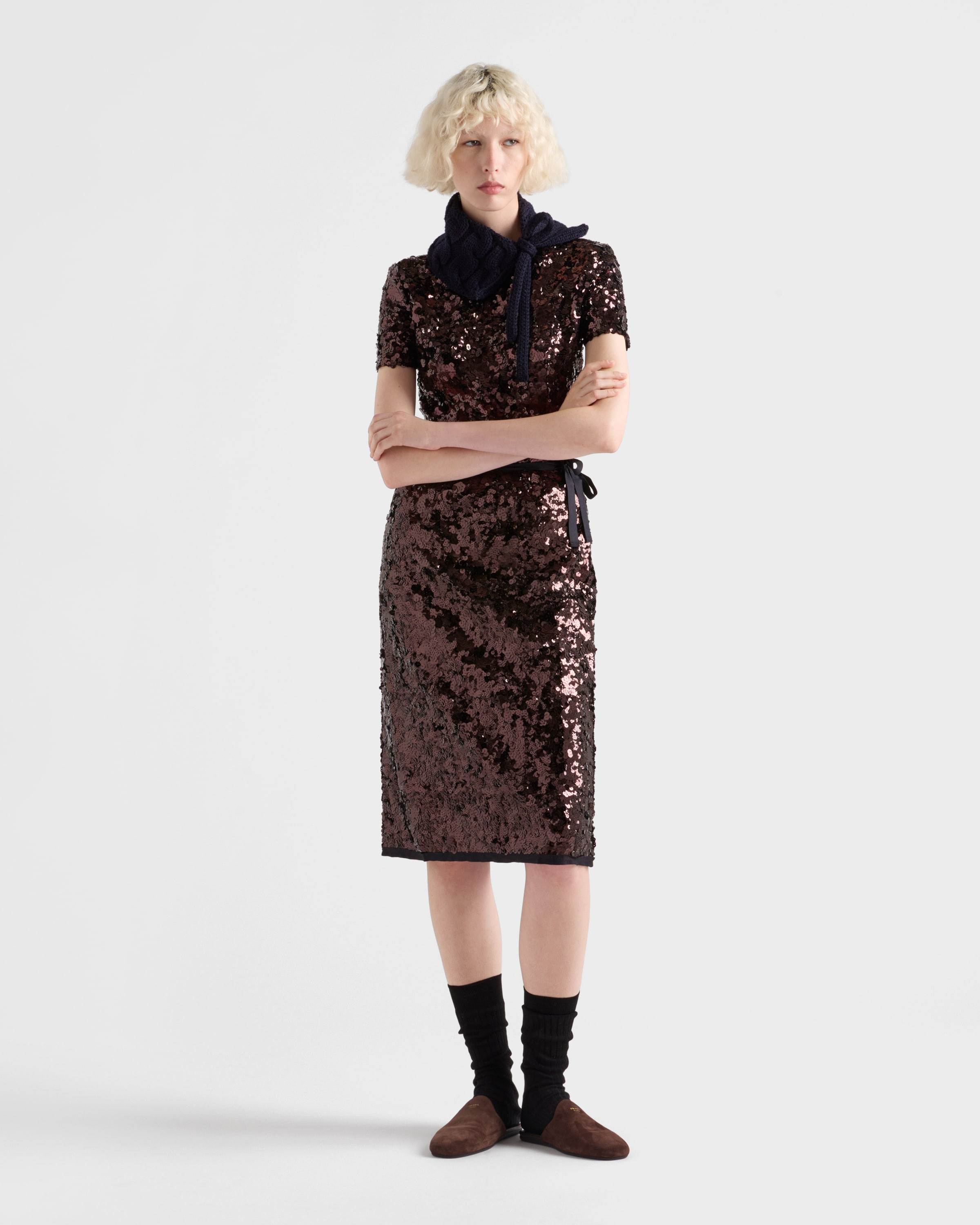 Embroidered sequin skirt - 2