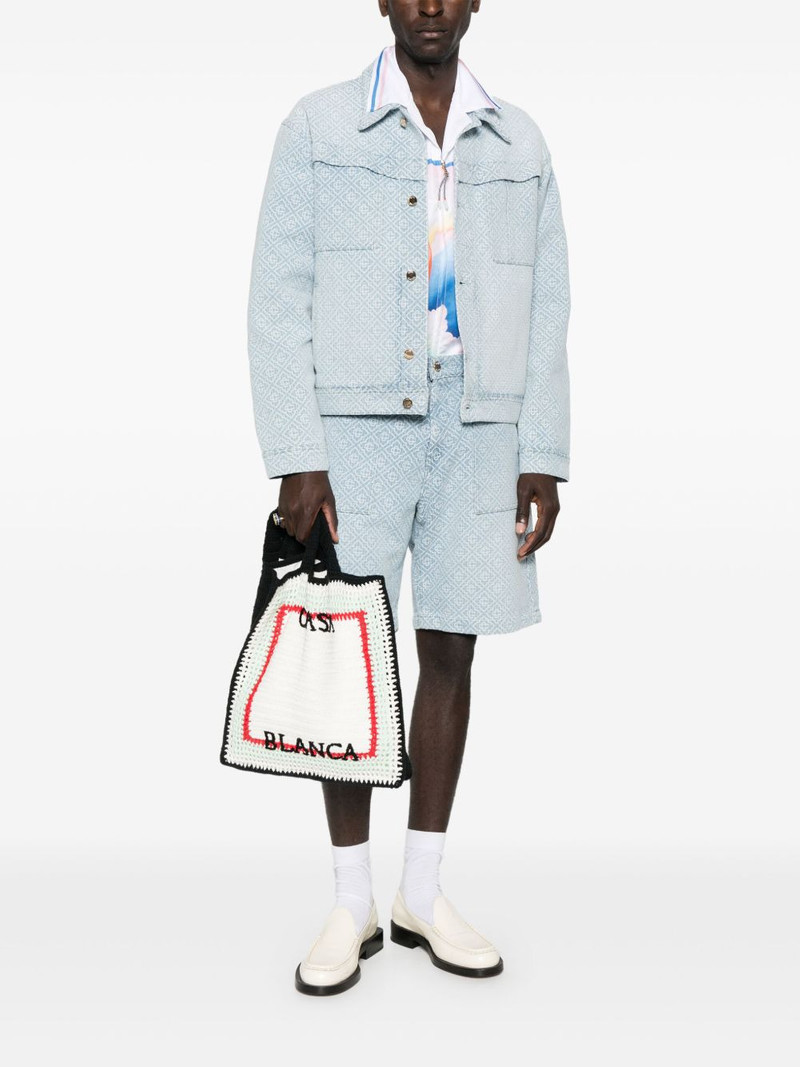 CASABLANCA monogram-patterned shorts outlook