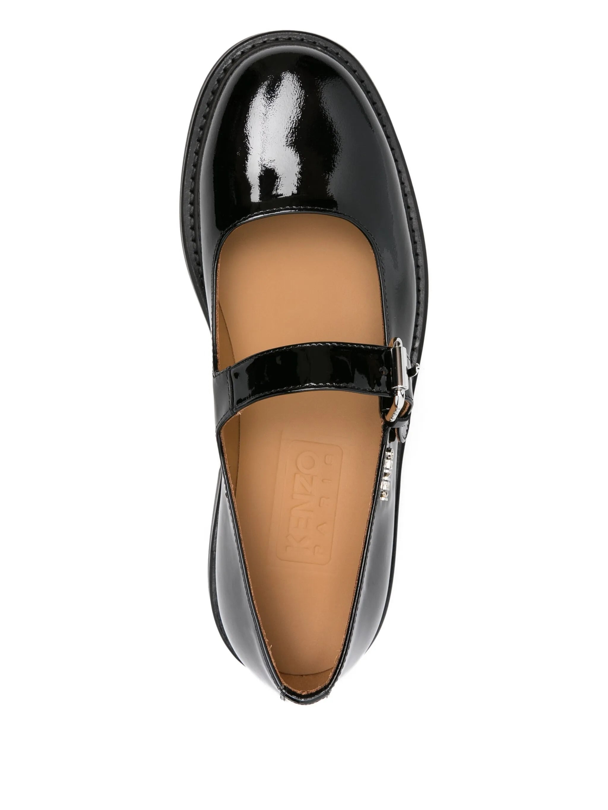 Kenzo Smile Buckle Patent Loafers - 4