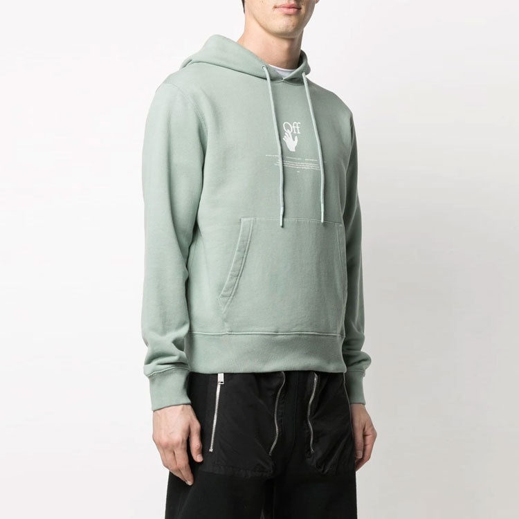 Off-White SS21 Graffiti Logo Printing Green OMBB034R21FLE0055041 - 6