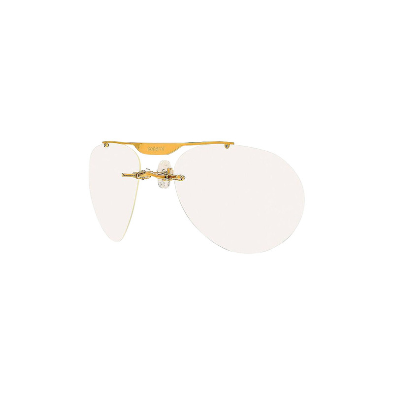 COPERNI Coperni Clip On Aviator Sunglasses 'White' outlook