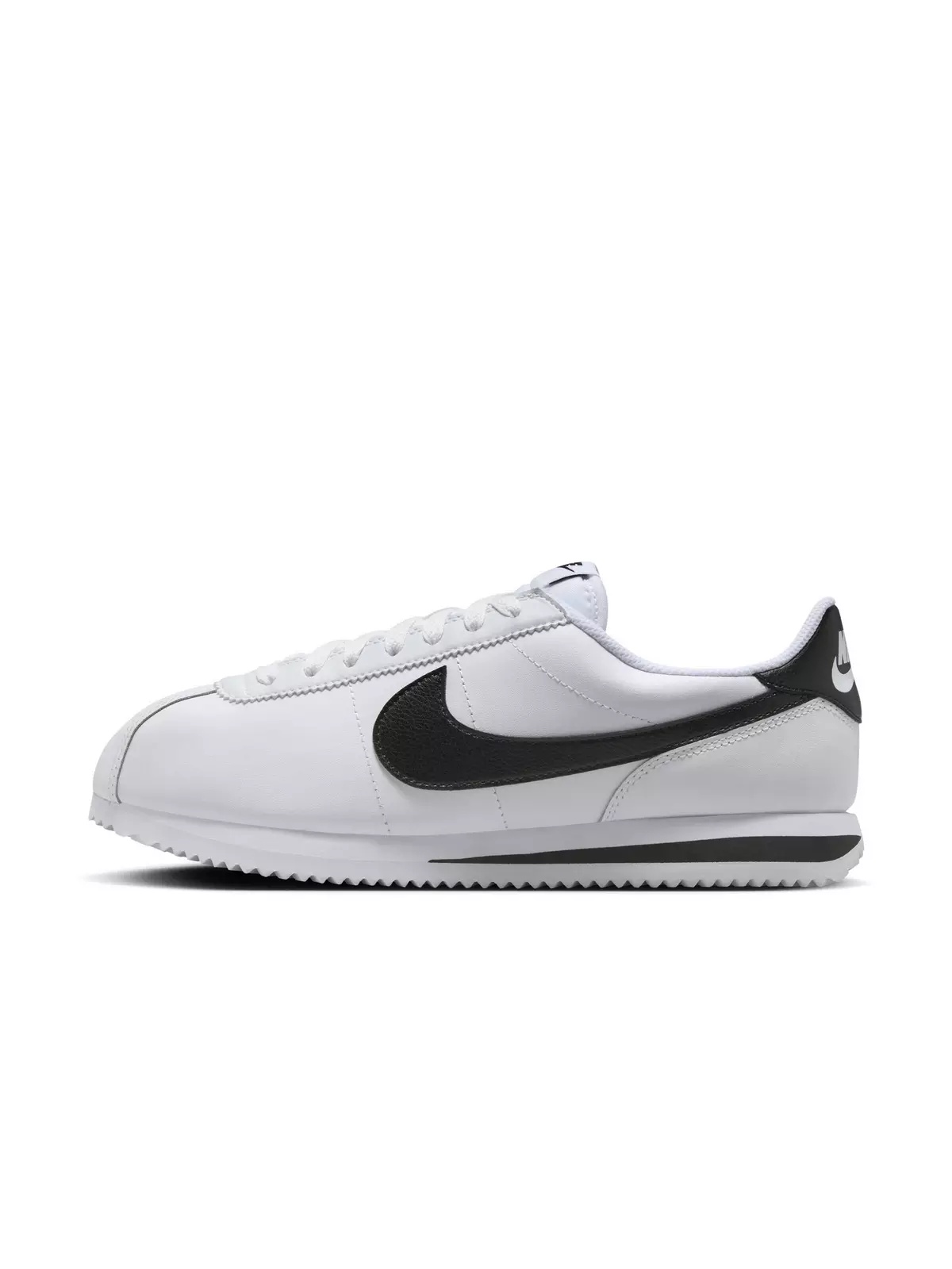 Cortez Leather "White/Black" Women's Shoe - 3
