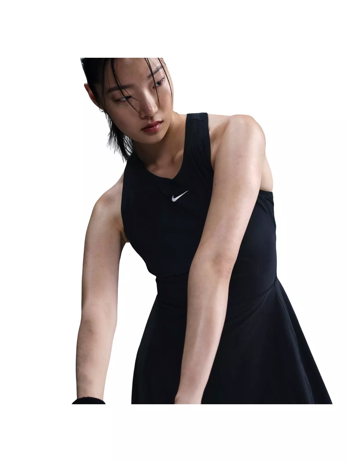 Women's Dri-FIT Victory Tennis Dress -Black - 5