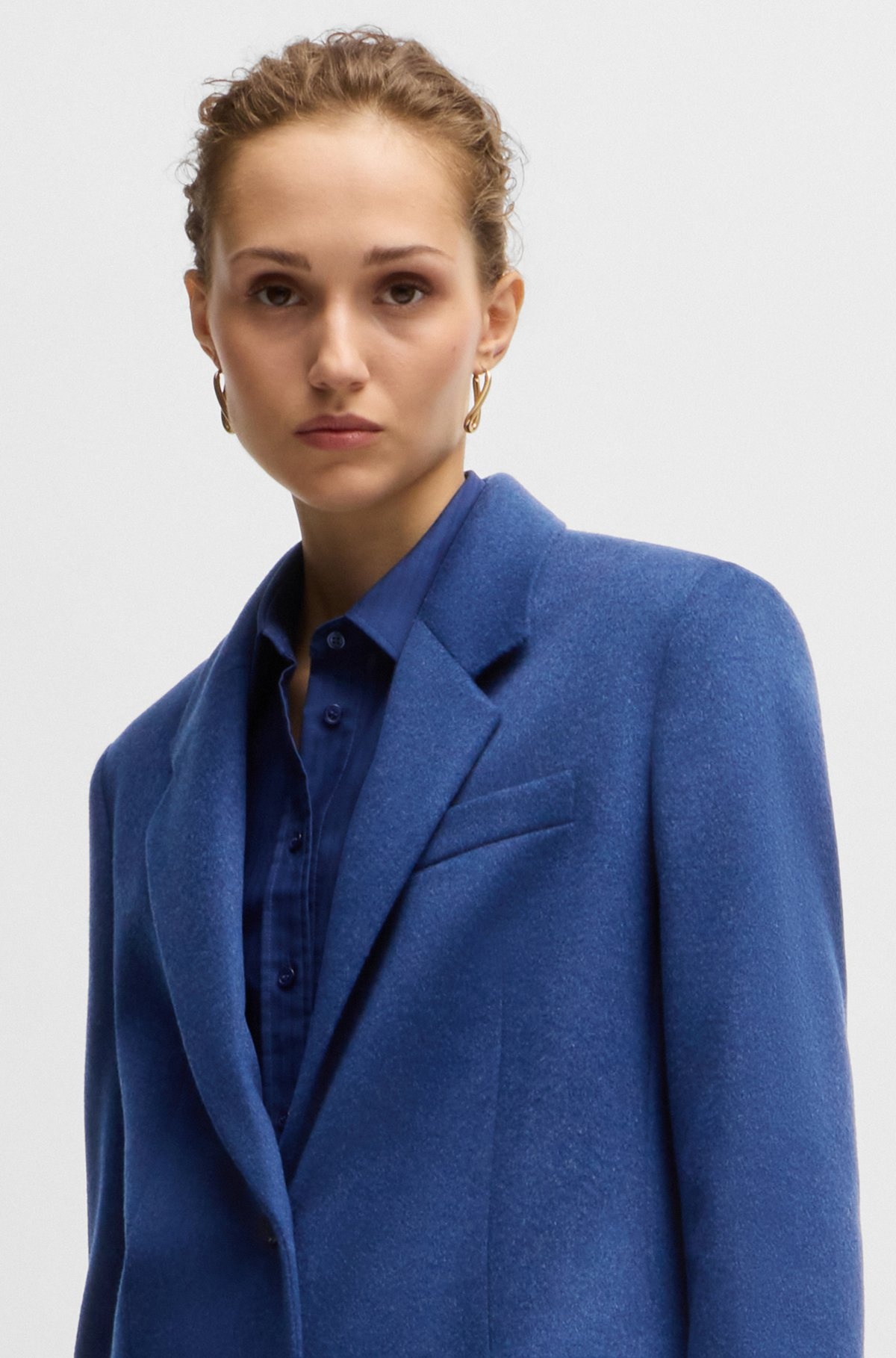 SLIM-FIT BUSINESS COAT IN WOOL AND CASHMERE - 5