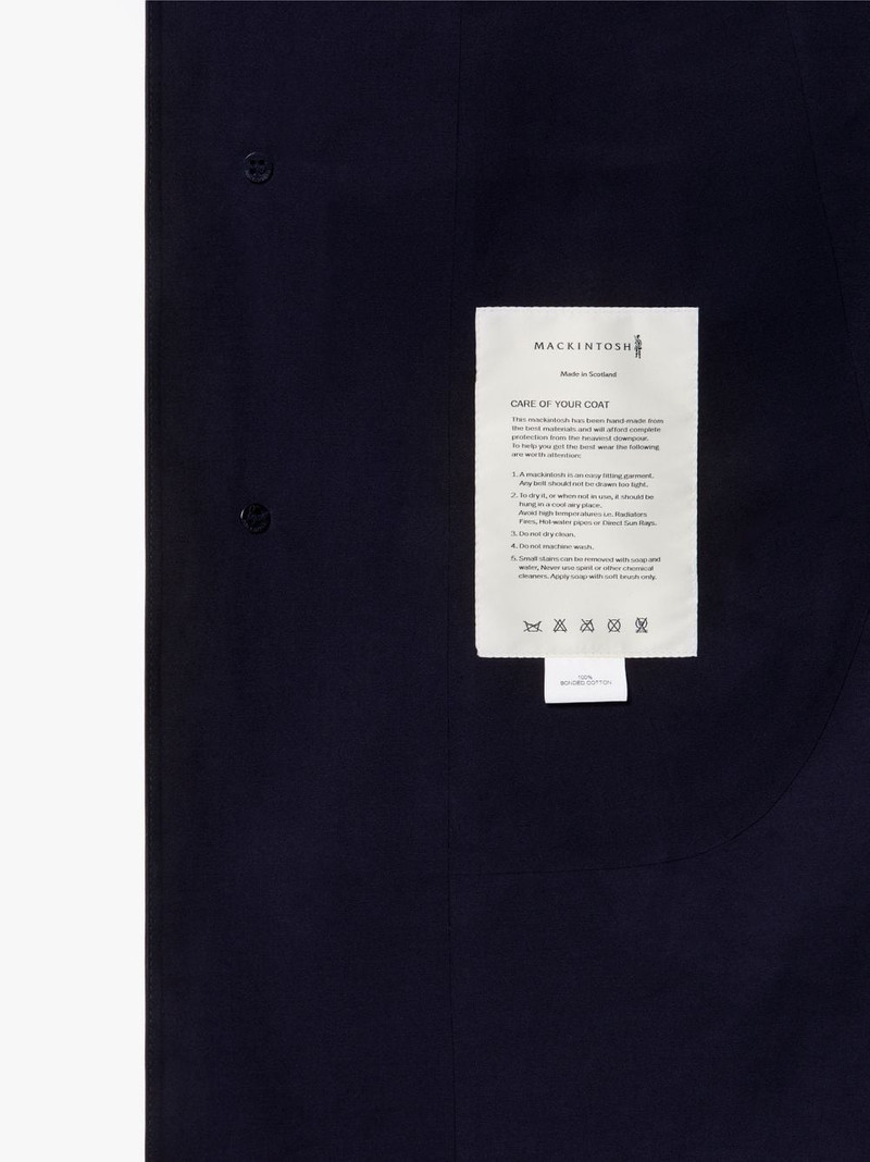 OXFORD NAVY BONDED COTTON 3/4 COAT | GRC-108 6