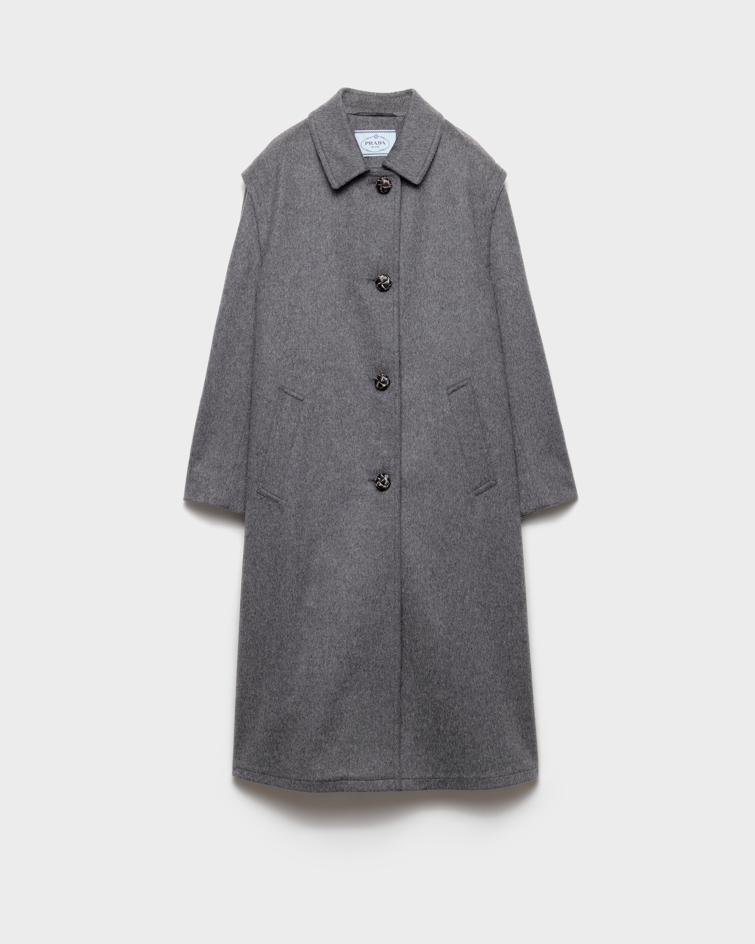 Single-breasted double loden cloth coat - 1
