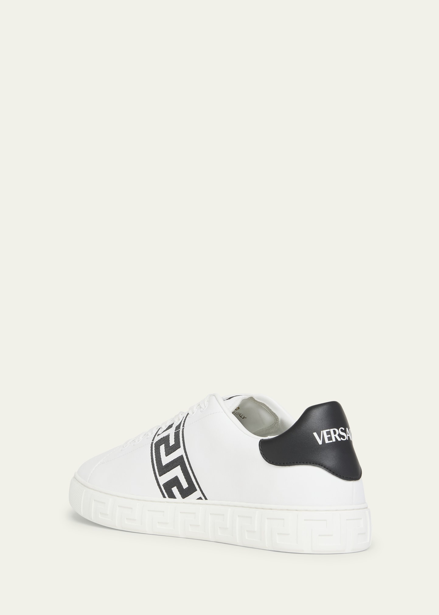 Men's La Greca Leather Low-Top Sneakers - 4