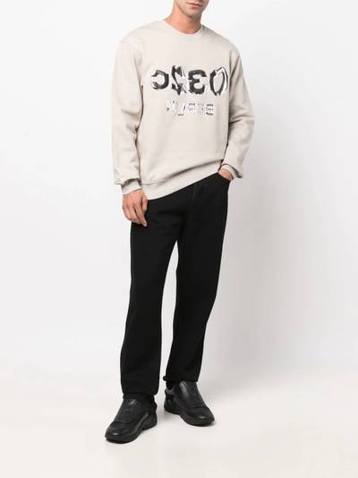 032c logo-print crew neck sweatshirt outlook