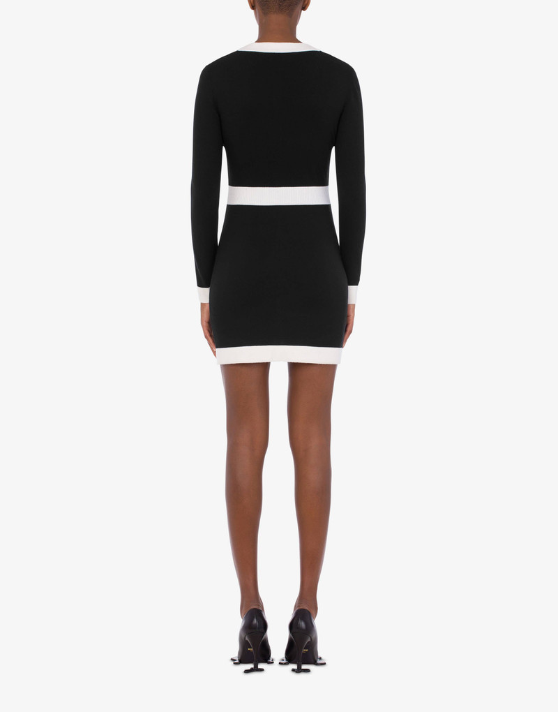 HEART BUTTONS WOOL DRESS 3